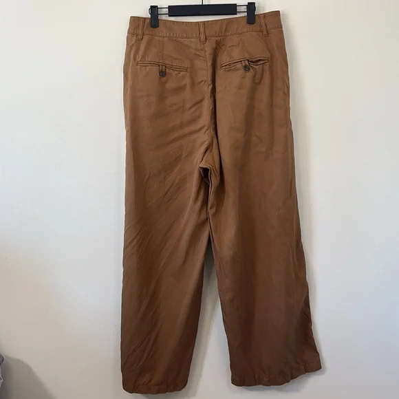 Madewell The Harlow Wide-Leg Pant Acorn Size 12 - Picture 8 of 12